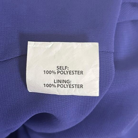 Ramy Brook Nadine Dress One Shoulder Pleated Amethyst Purple XS - Picture 5 of 5